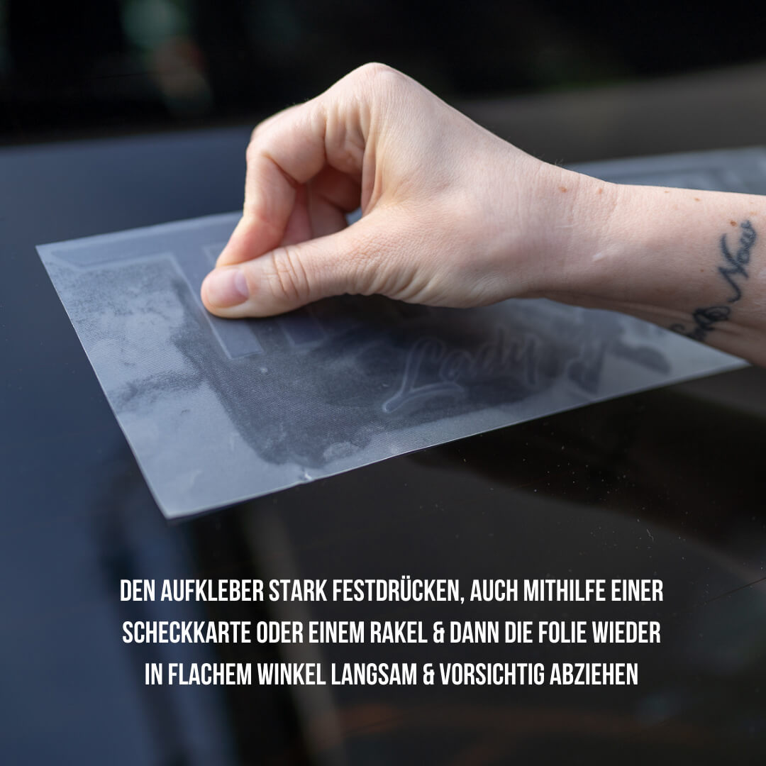 Autoaufkleber - Tiefenentspannt - Schreibschrift