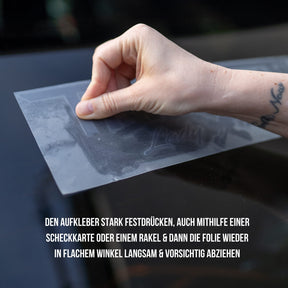 Autoaufkleber - Tiefenentspannt - Schreibschrift