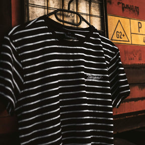 T-Shirt - TFNSPNT® - STRIPES - schwarz/weiß