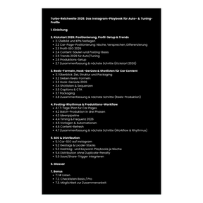 Inhaltsverzeichnis Turbo Reichweite