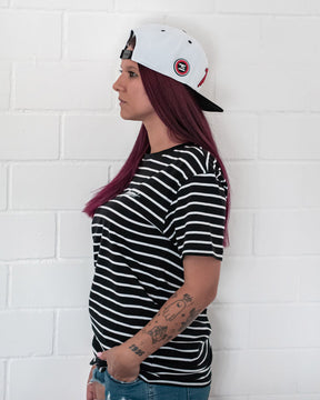T-Shirt - TFNSPNT® - STRIPES - schwarz/weiß