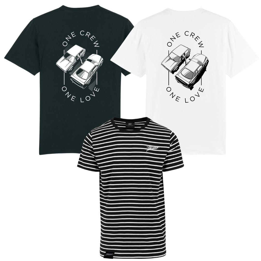 Set: 3 für 2 Car Weekend T-Shirt Bundle